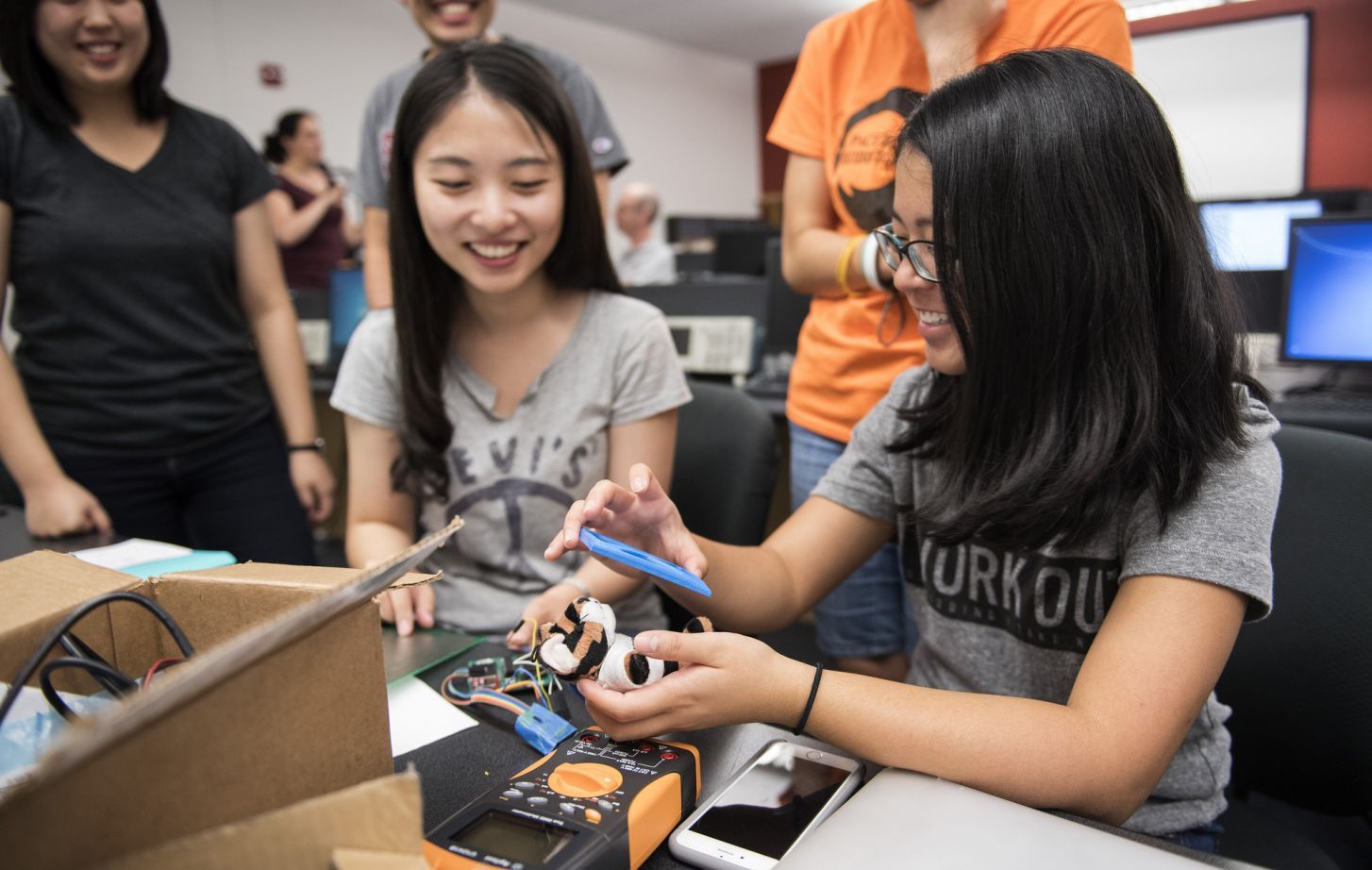 Female engineering students